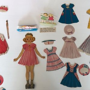 Vintage Merrill RARE Little Princess Paper Dolls